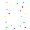 Tilfreds med konfetti fest siger ord confetti
