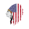 Capo tribale indigeno apache nativo americano