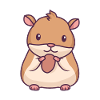 Hamster With a Nut