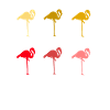 Flamingo Bunt Farbenfroh