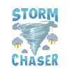 Netter Sturmjäger Unwetter-Tornado-Hurrikan