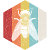 Biene Honigbiene Imker Retro