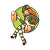 Leprechaun Girl With Beer Mug