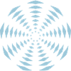 Roue nonagon bleu