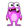 Pink Funny Monsters