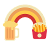 Beer and fries