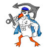 Mouette avec ancre