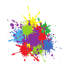 Multicolour Paint Blob