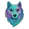 Tête de loup Wolfhead dessin illustration d'art