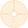 Labyrinth of Chartres gold