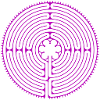 Labyrinth of Chartres purple