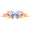 skull skull flame flame flame