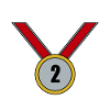 2. Platz Medaille