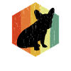 Bouledogue Français Bulldog Frances Hexagon