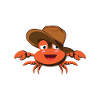 Cowboy Crab Funny Cowboy Gift