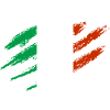 Italië Vlag Scratch Claws Cut Rome Pisa Land