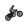 Motorcycle skeleton skull gift