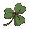 Green Three Leaf Clover