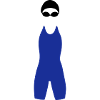 Swimmer silhouette