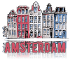 Amsterdam Skyline - Pink