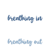 Lire inspirer. Ecrire expirer