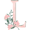 LETTRES L AVEC FLEURS
