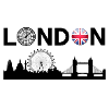 UK, London, London city, England flag, London hood