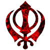 Red Khanda, Khanda Symbol, Sikh Khanda, Sikh Khan