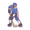 Sportsman With Hockey Stick