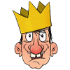 King with crown