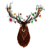 Flowers deer