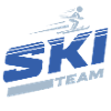 Ski team skiing