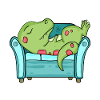 Dinosaur Tired Funny