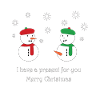 Perverted snowmen with Christmas greetings