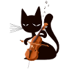 Cellist cat