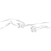 Stronger Together - Touching Hands