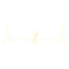 Heartbeat fishing over white