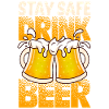 Drinking beer