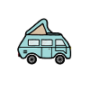 Camper cartoon comic