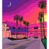 Sunrise pixel art