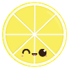 Kawaii lemon slice