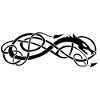 Serpent celte noir