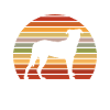 Beauceron vintage francuski pies pasterski z grafiką