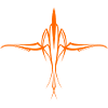 pinstripe orange