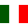 drapeau italien élégant au dos