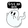 Cute halloween ghost ghost