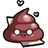 Kawaii Poop Fella bright