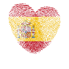 Spain Flag Fingerprint