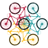 Vibrant Bicycle Mandala