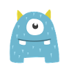A blue eyed monster